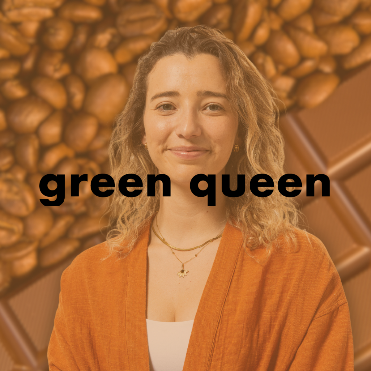 Green Queen Media Logo on top of original article picture with founder Maricel Saenz